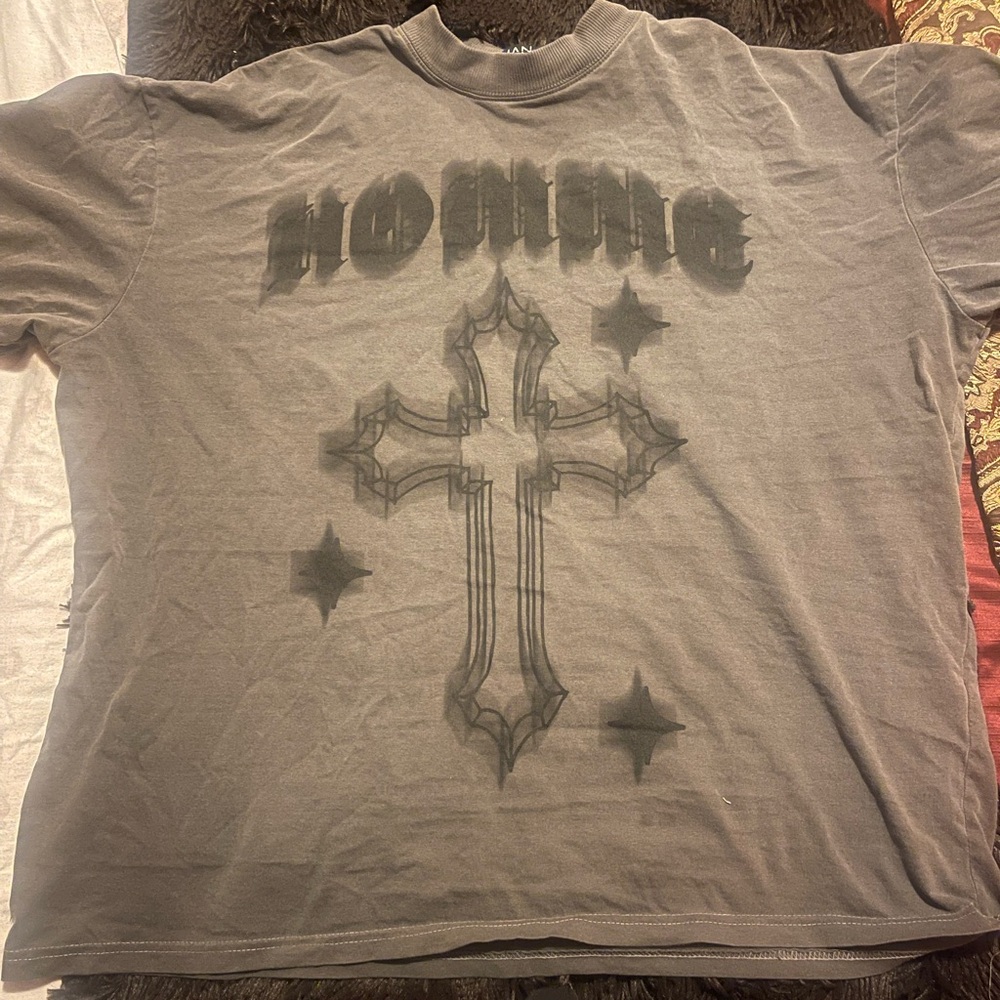 BoohooMAN Gray Graphic Tee